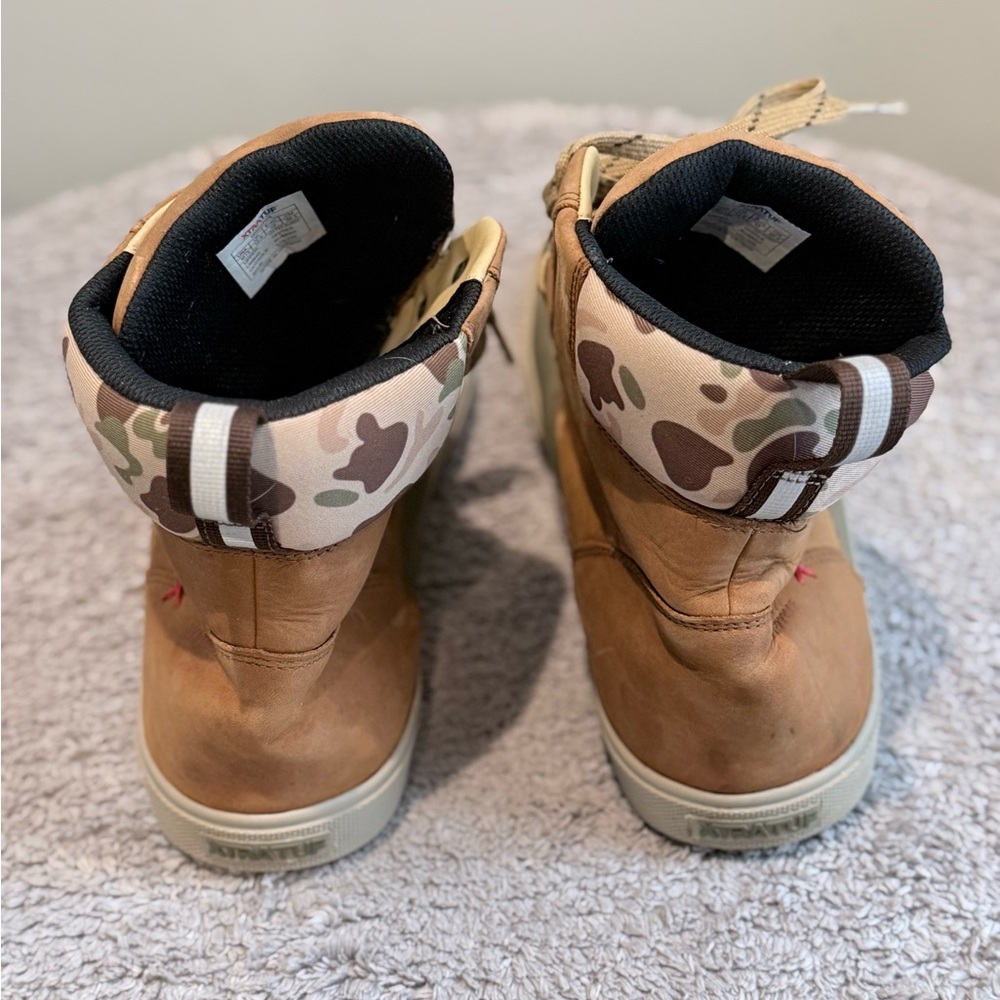 Xtratuf Men’s Tan, Green, and Camo Deck Boots size 13 - Picture 3 of 6